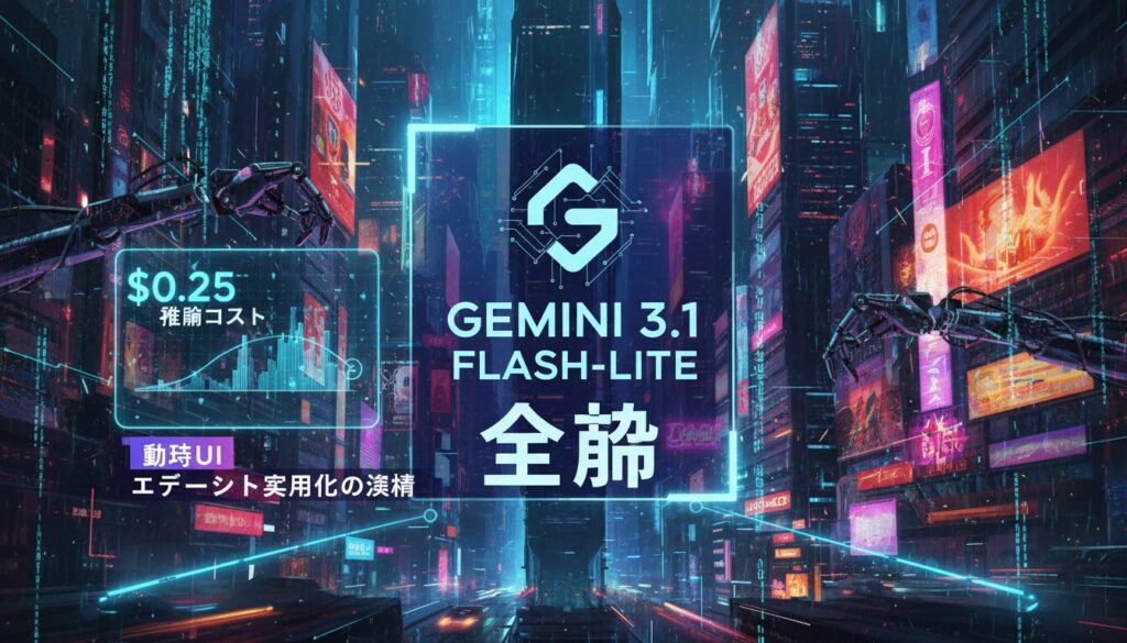 Gemini 3.1 Flash-Lite: Built for intelligence at scale